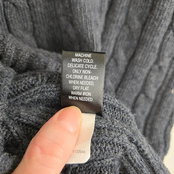 Croft & Barrow Chunky Sweater Gray Medium - Picture 10 of 10